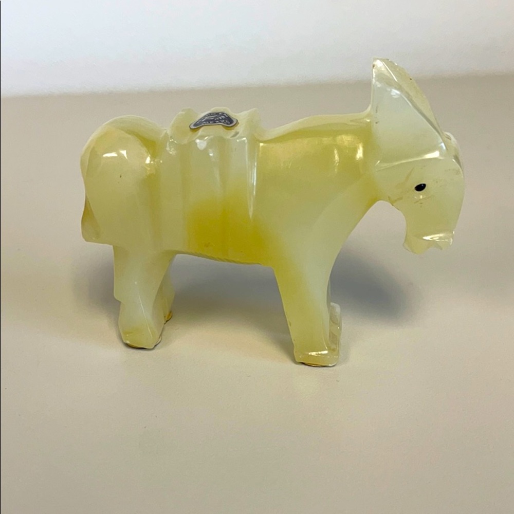 SALE! Onyx Hand Carved Donkey Burro Made in Mexico